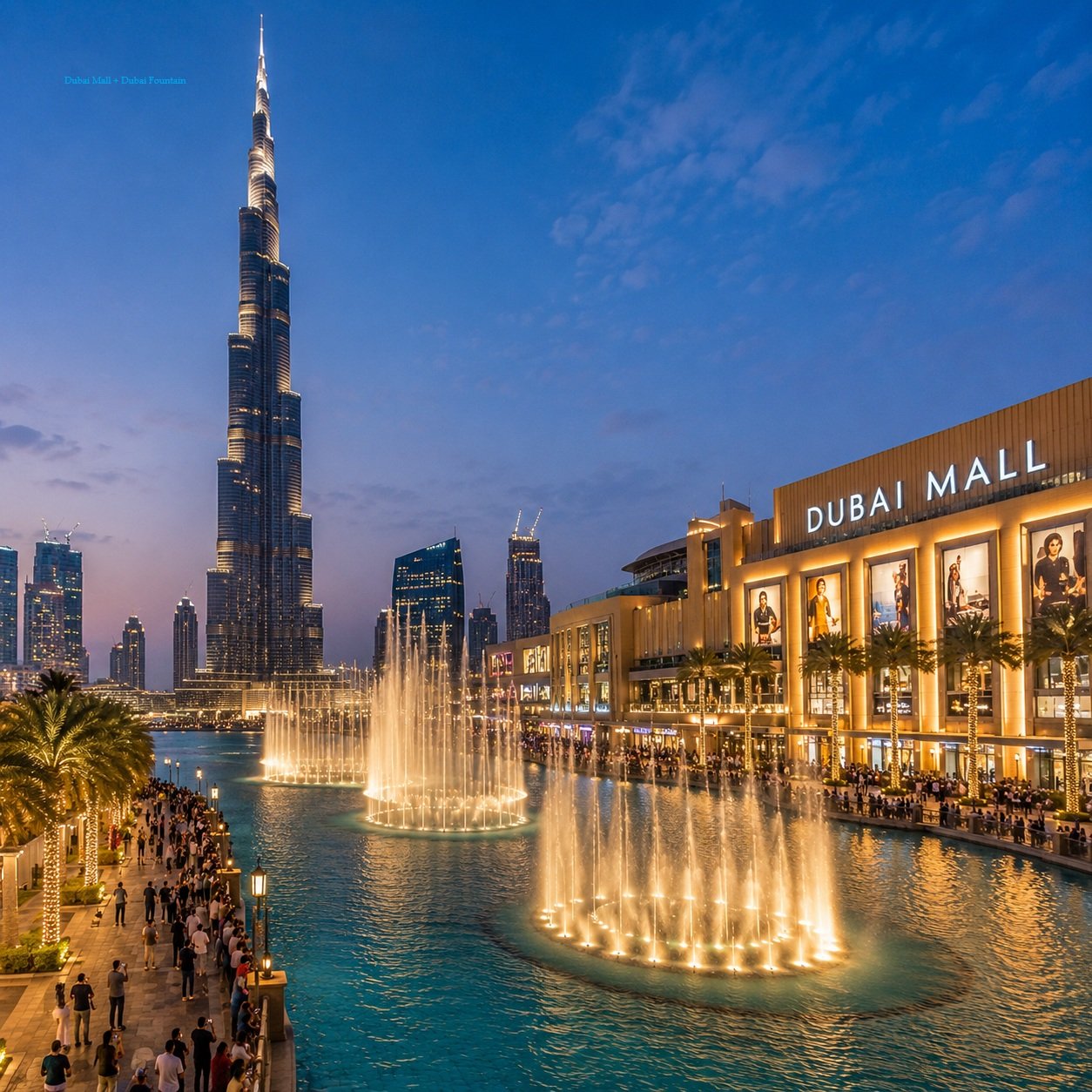 Packages dubai mall + dubai fountain